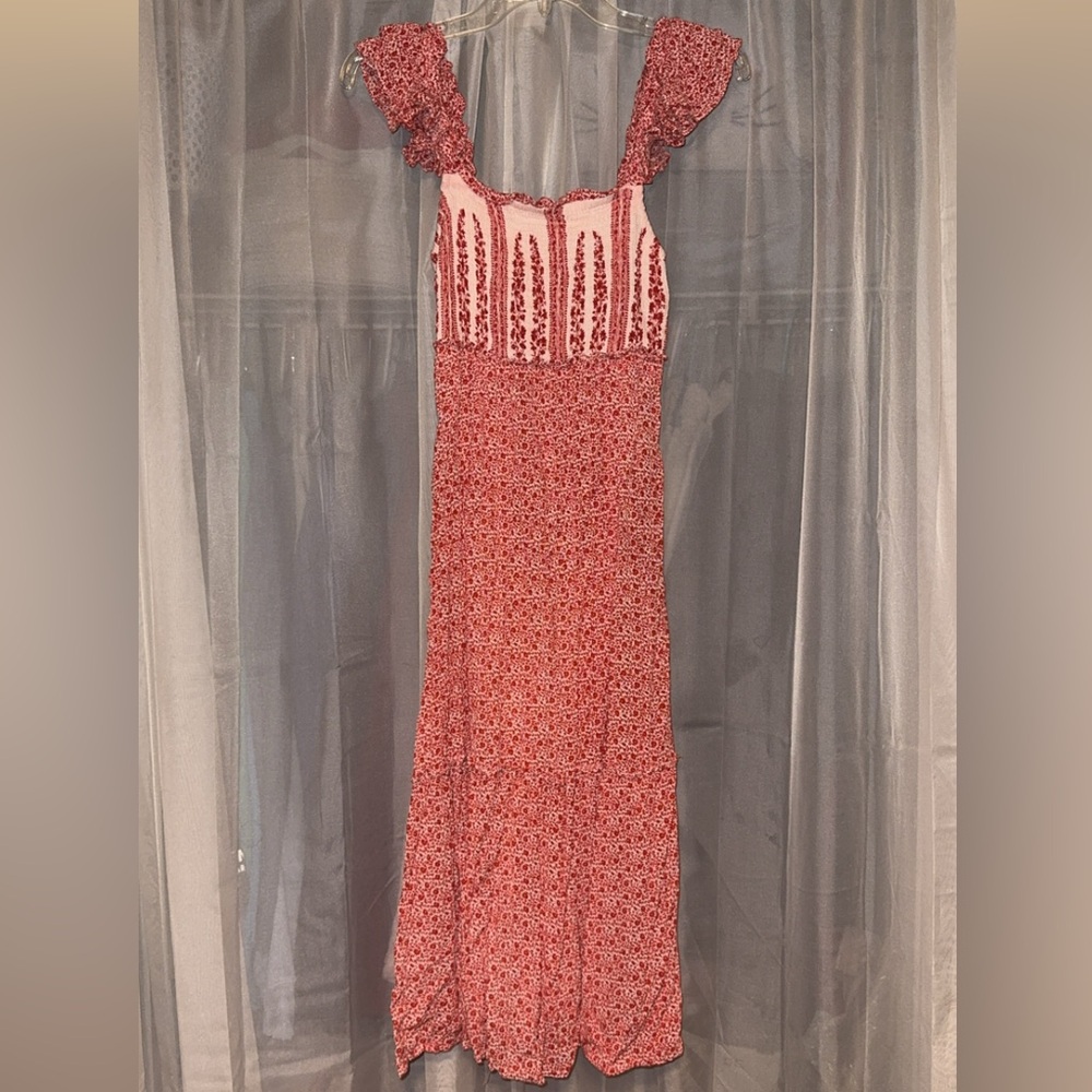 Jessica Simpson Red and White Dress